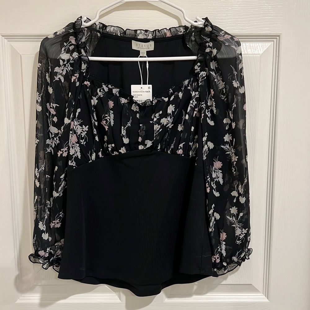 NWOT BLACK BLOUSE